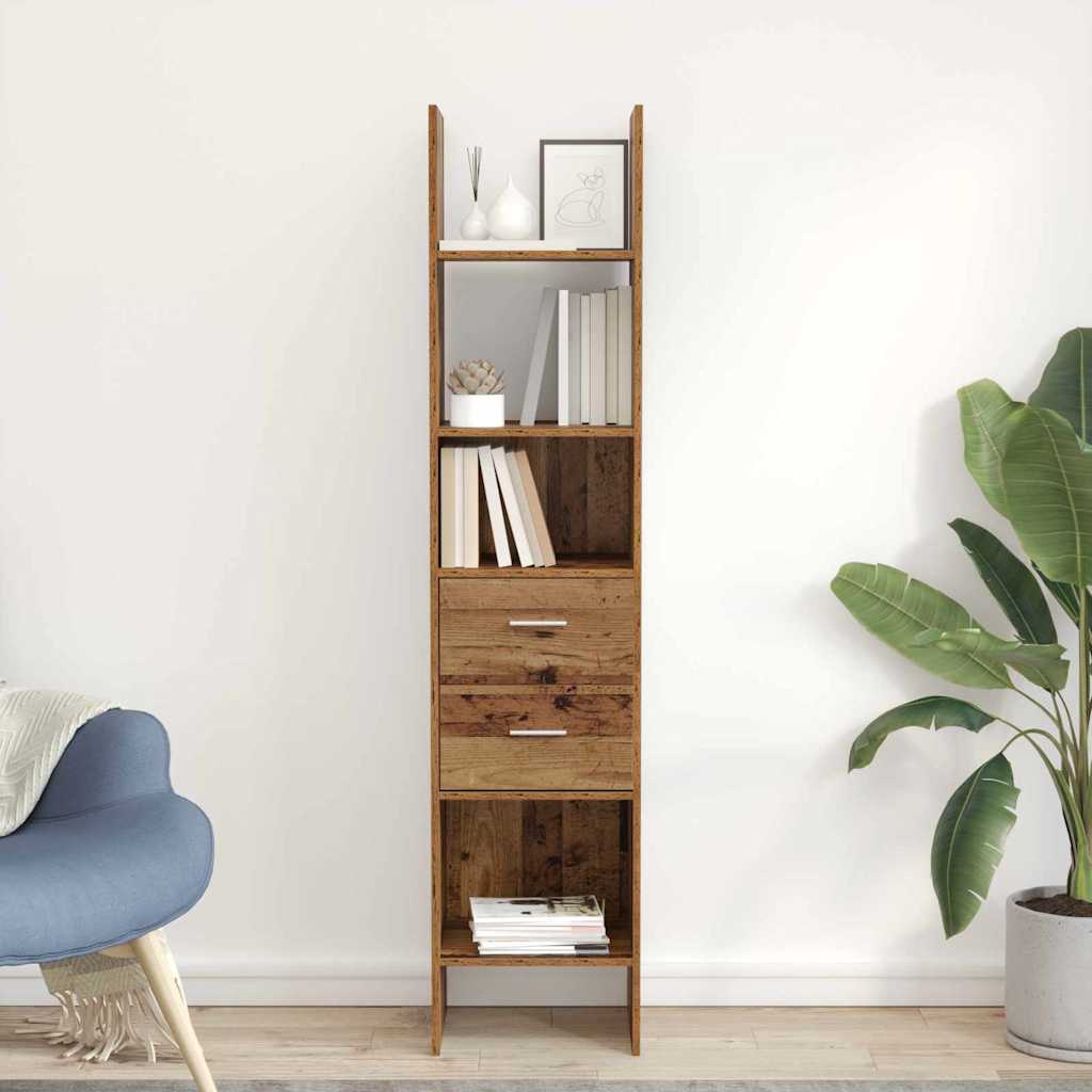 Bibliothèque Bois ancien 40 x 35 x 180 cm Bois d'ingénierie - XIOS