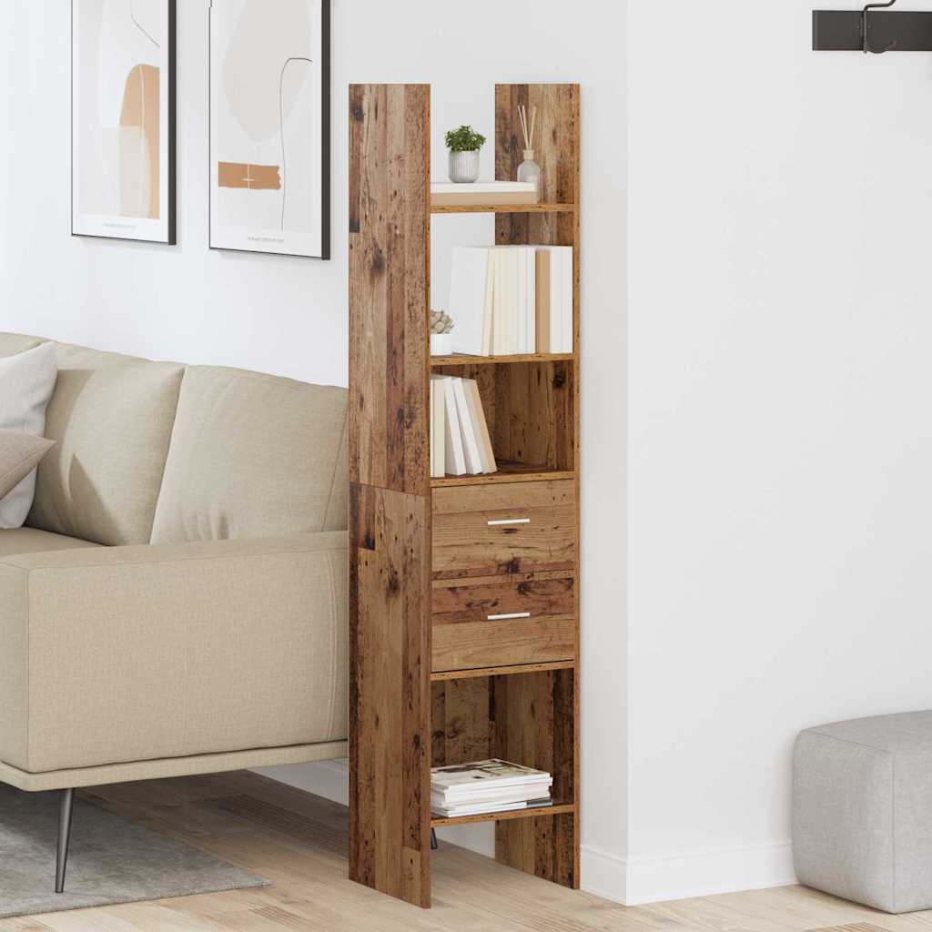 Bibliothèque Bois ancien 40 x 35 x 180 cm Bois d'ingénierie - XIOS