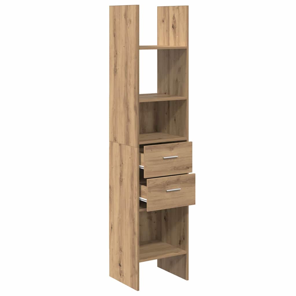 Bibliothèque chêne artisanal 40 x 35 x 180 cm Bois d'ingénierie - XIOS