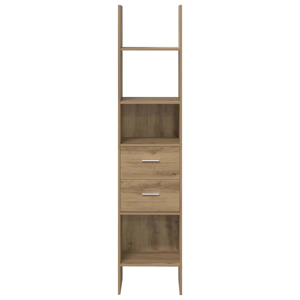 Bibliothèque chêne artisanal 40 x 35 x 180 cm Bois d'ingénierie - XIOS