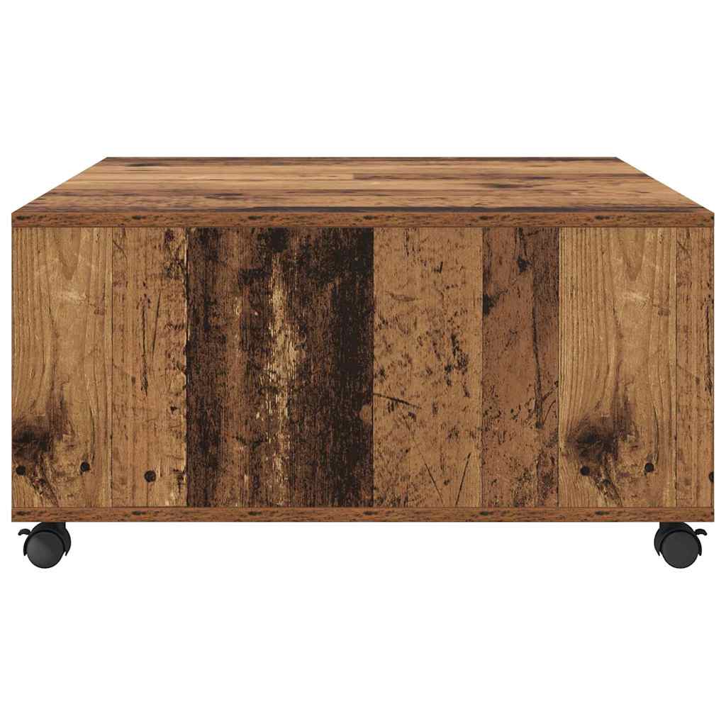 Table basse Bois ancien 75 x 75 x 38 cm Bois d'ingénierie - XIOS