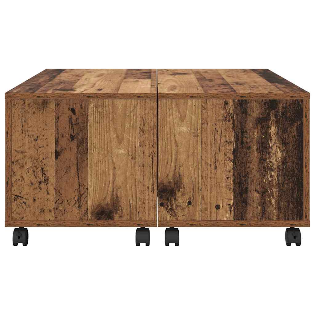 Table basse Bois ancien 75 x 75 x 38 cm Bois d'ingénierie - XIOS