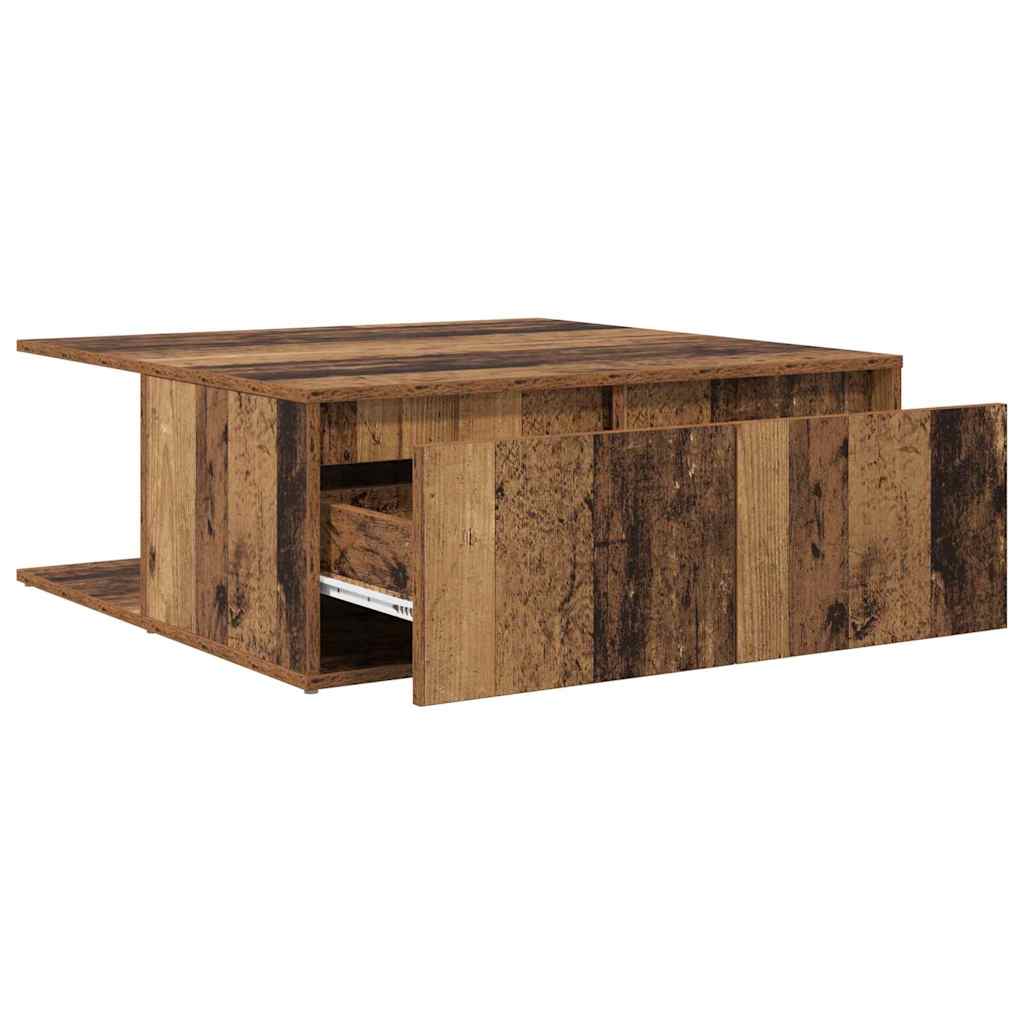 Table basse Vieux bois 80 x 80 x 31 cm Bois d'ingénierie - XIOS