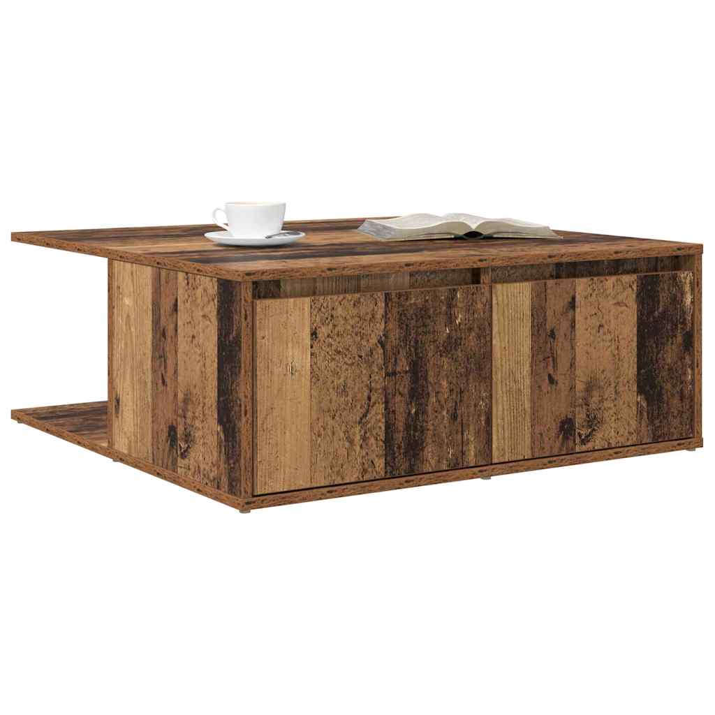 Table basse Vieux bois 80 x 80 x 31 cm Bois d'ingénierie - XIOS