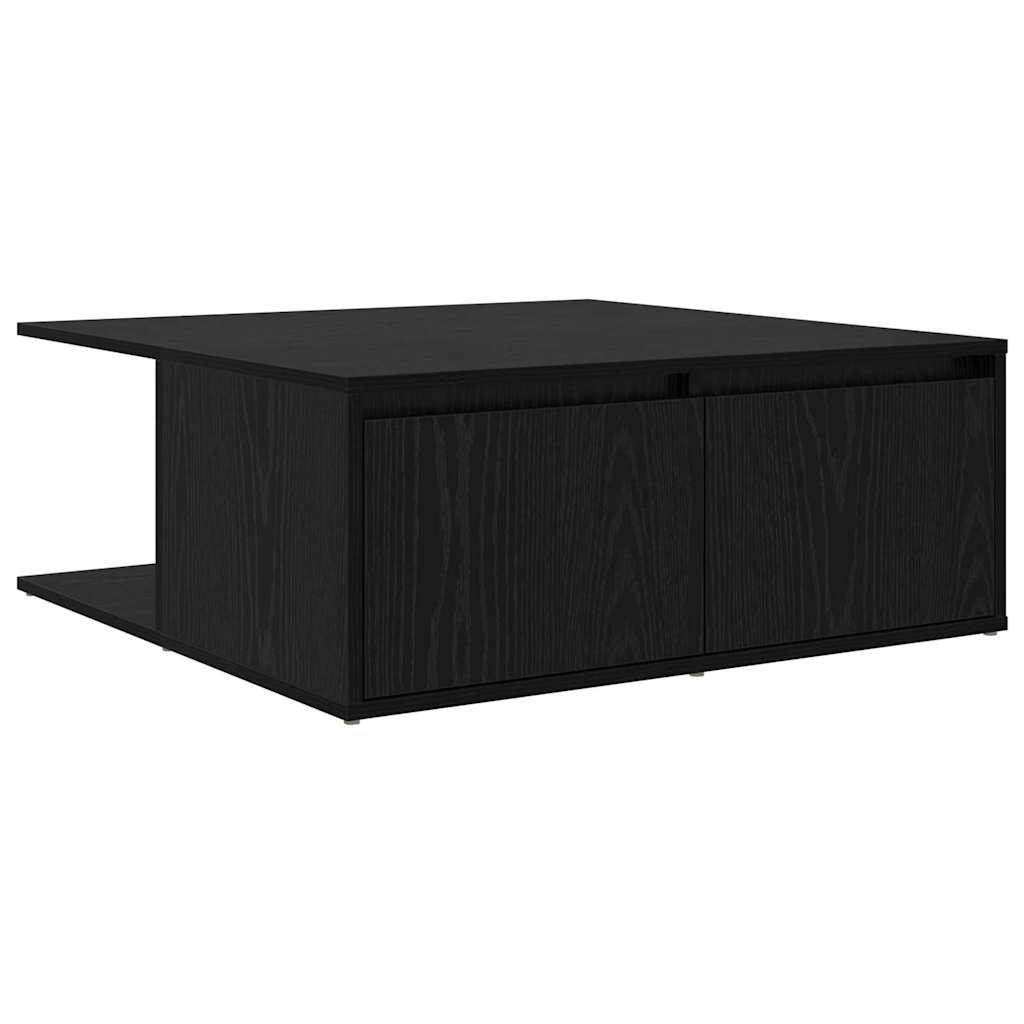 Table basse Chêne noir 80 x 80 x 31 cm Bois d'ingénierie - XIOS