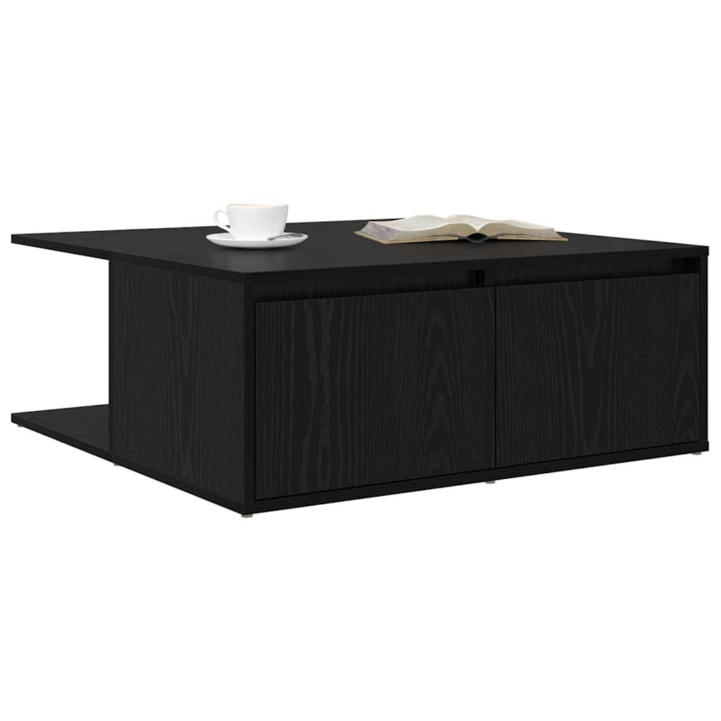 Table basse Chêne noir 80 x 80 x 31 cm Bois d'ingénierie - XIOS