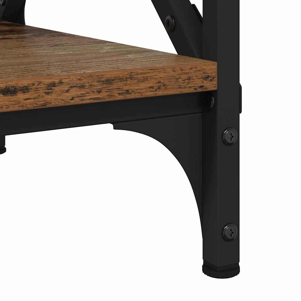 Table basse Bois ancien 80 x 45 x 45.5 cm Bois d'ingénierie
