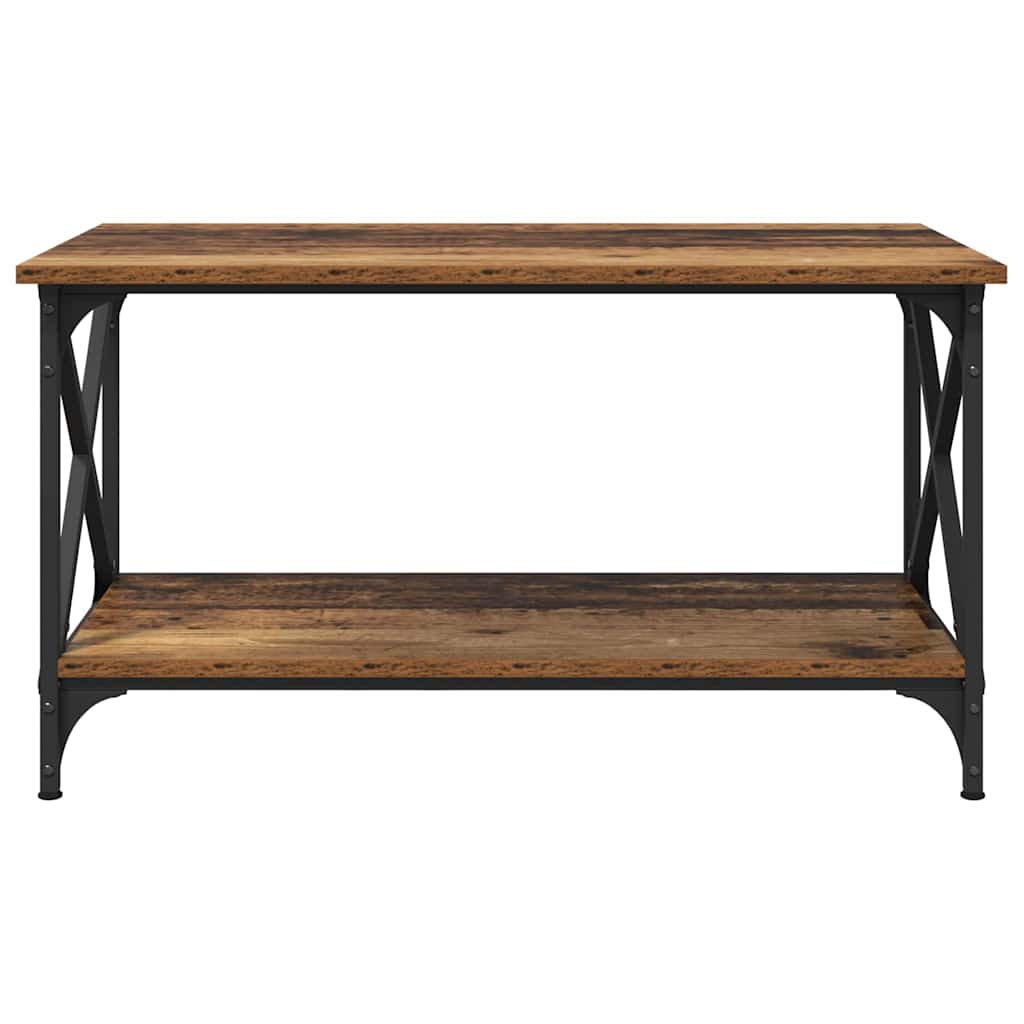 Table basse Bois ancien 80 x 45 x 45.5 cm Bois d'ingénierie