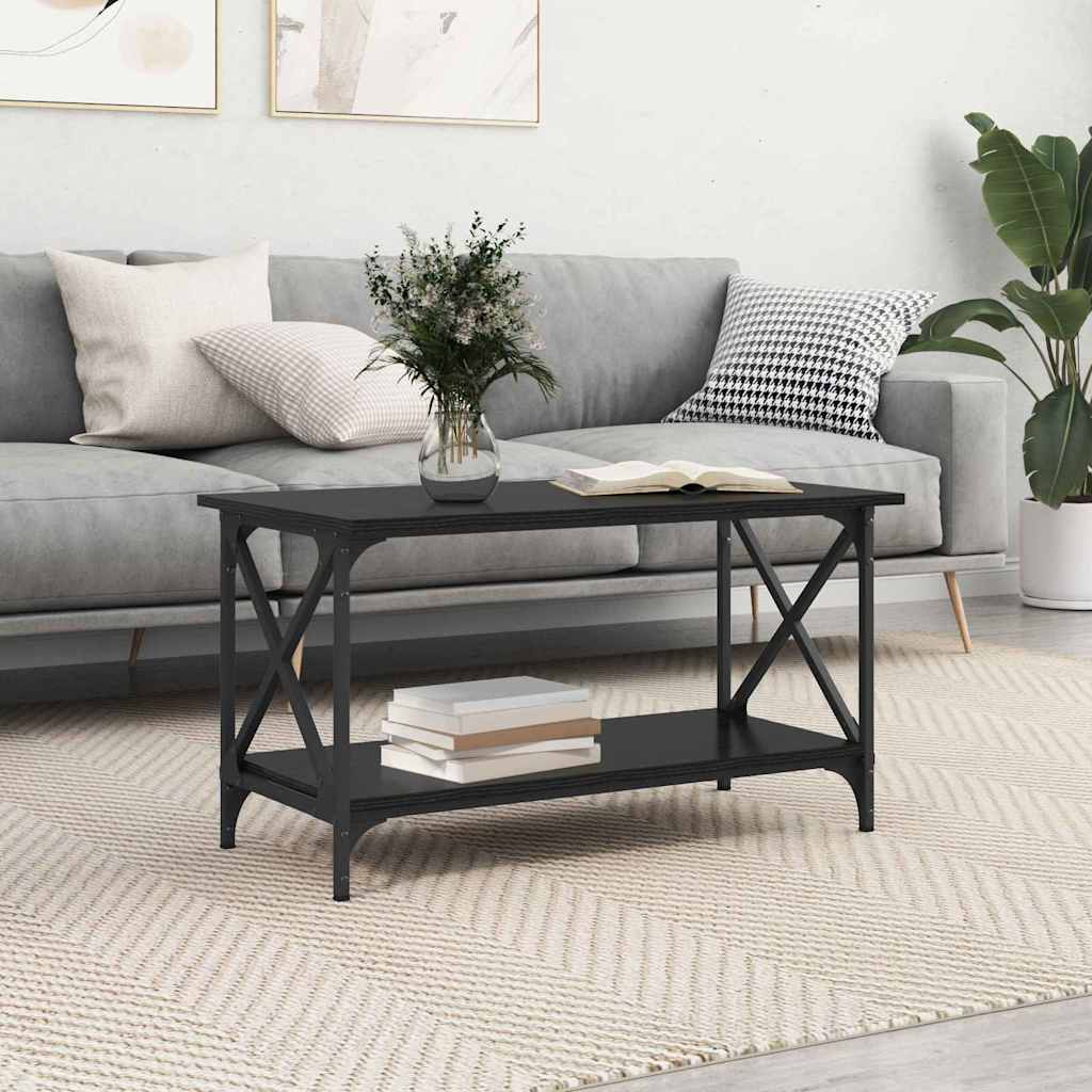 Table basse Chêne noir 80 x 45 x 45.5 cm Bois d'ingénierie - XIOS