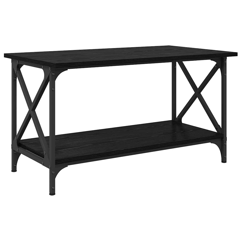 Table basse Chêne noir 80 x 45 x 45.5 cm Bois d'ingénierie - XIOS