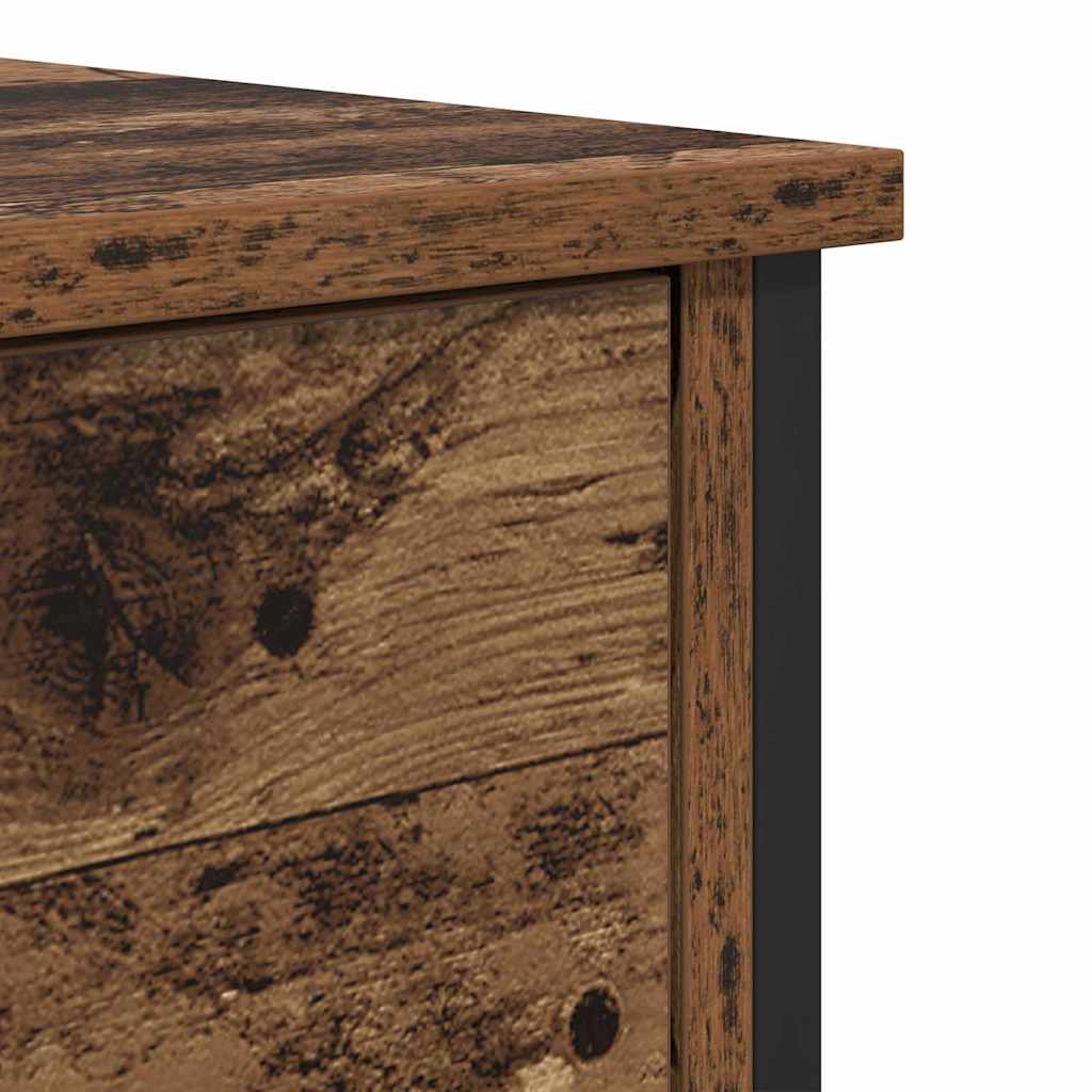Cabinet de chevet avec tiroir 2 pcs Bois ancien 40 x 42 x 60 cm - XIOS