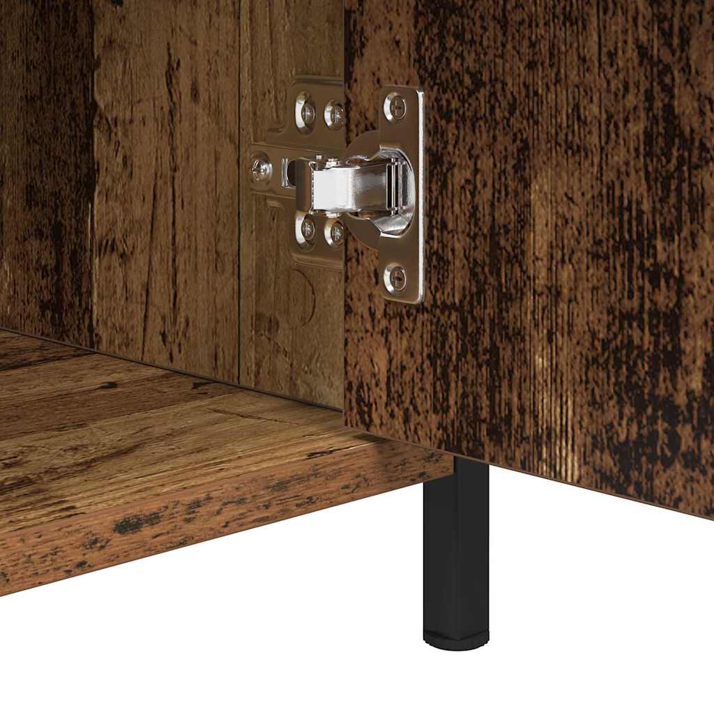 Cabinet de chevet avec tiroir 2 pcs Bois ancien 40 x 42 x 60 cm