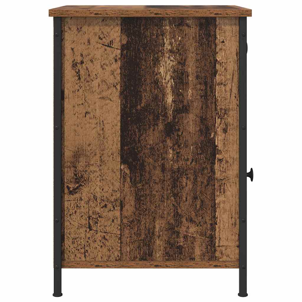 Cabinet de chevet avec tiroir 2 pcs Bois ancien 40 x 42 x 60 cm