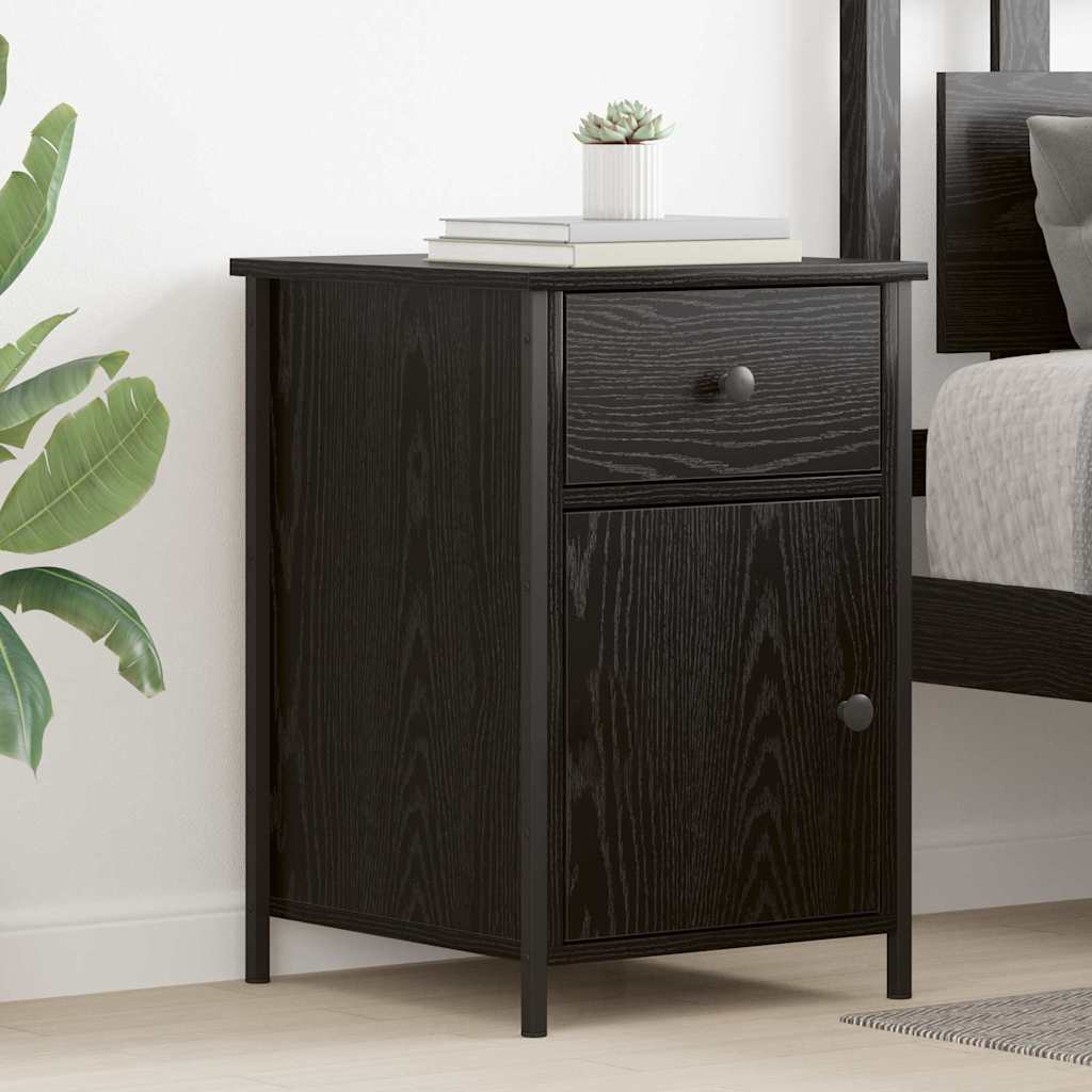Cabinet de chevet avec tiroir 2 pcs Chêne noir 40 x 42 x 60 cm - XIOS