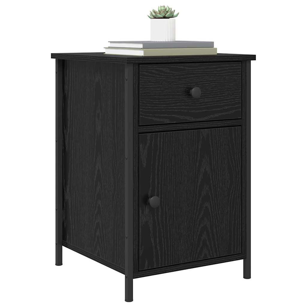 Cabinet de chevet avec tiroir 2 pcs Chêne noir 40 x 42 x 60 cm - XIOS