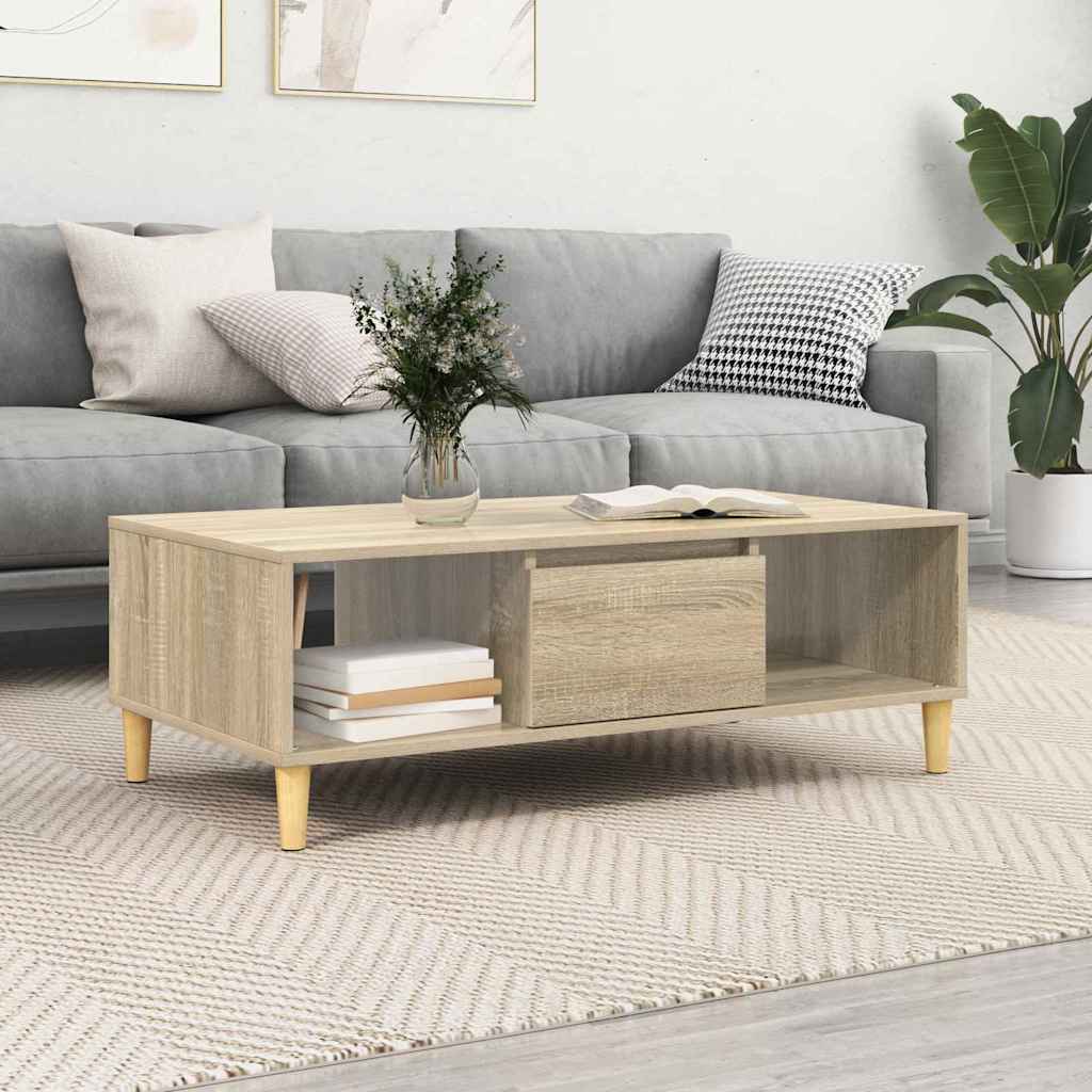 Table basse Chêne sonoma 103,5 x 60 x 35 cm Bois d'ingénierie - XIOS