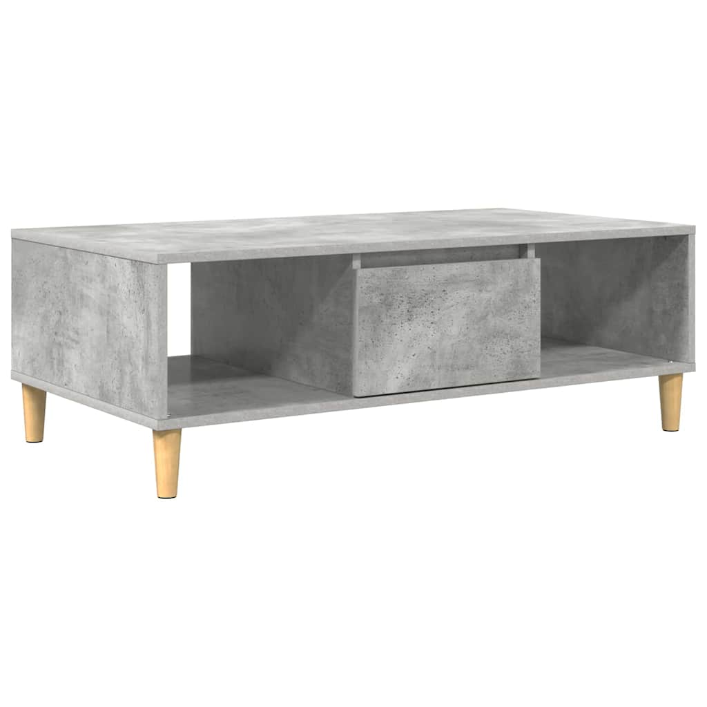 Table basse Gris béton 103,5 x 60 x 35 cm Bois d'ingénierie - XIOS