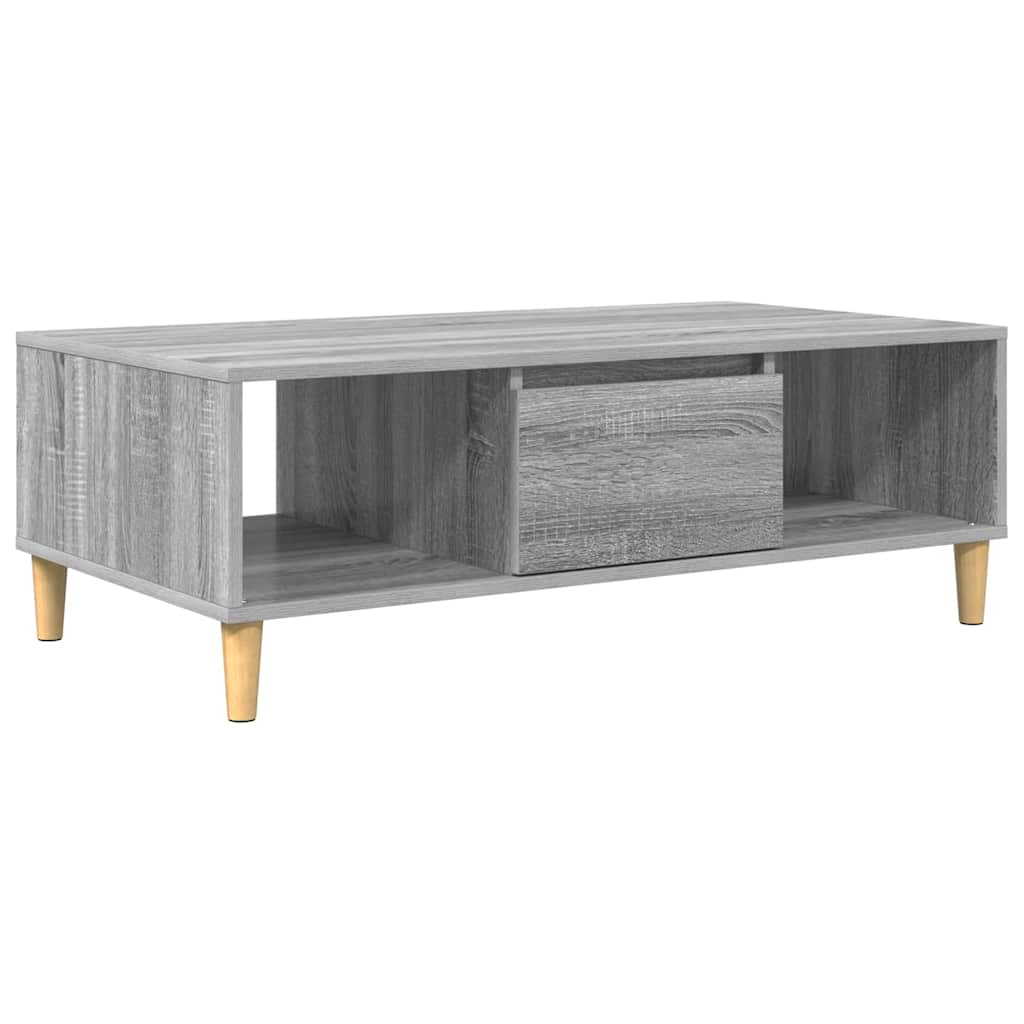 Table basse Sonoma gris 103,5 x 60 x 35 cm Bois d'ingénierie - XIOS