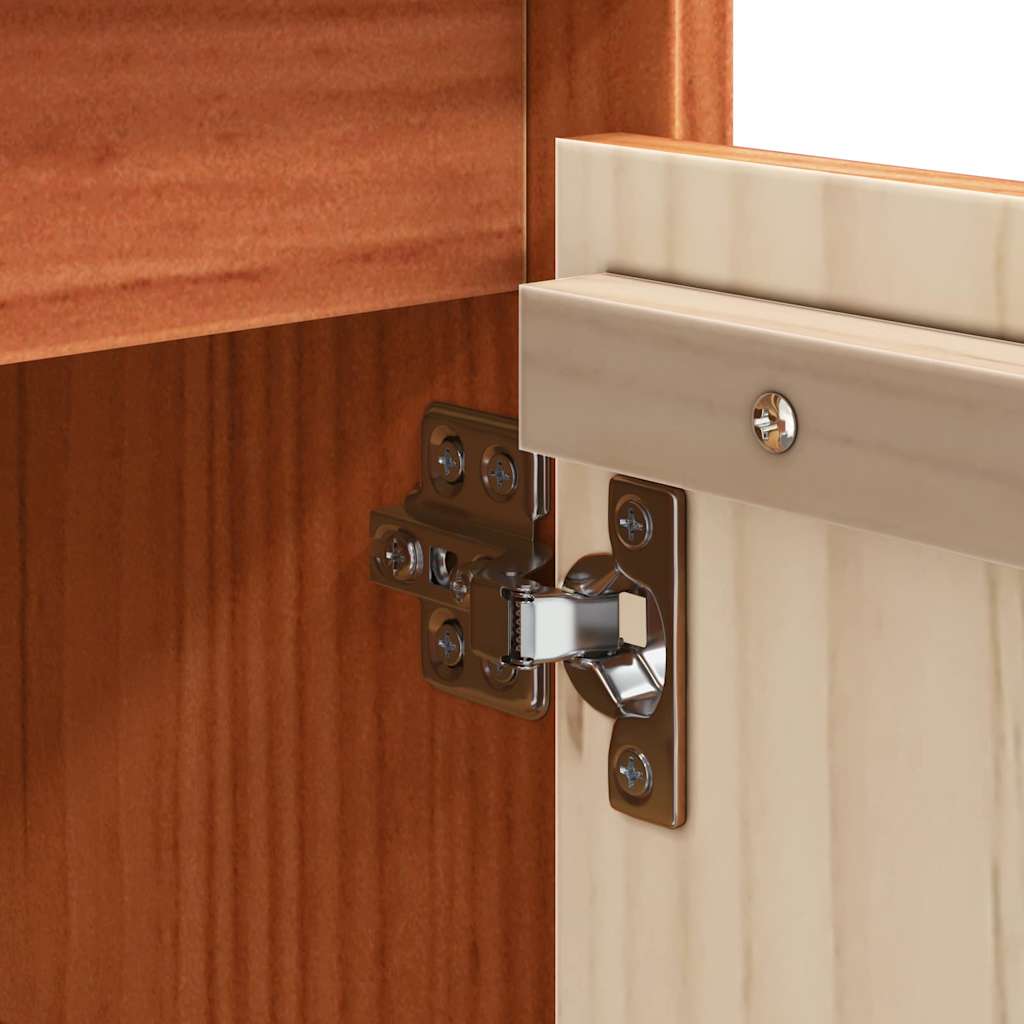 Buffet Marron cire 70 x 34 x 80 cm Bois massif en pin - XIOS