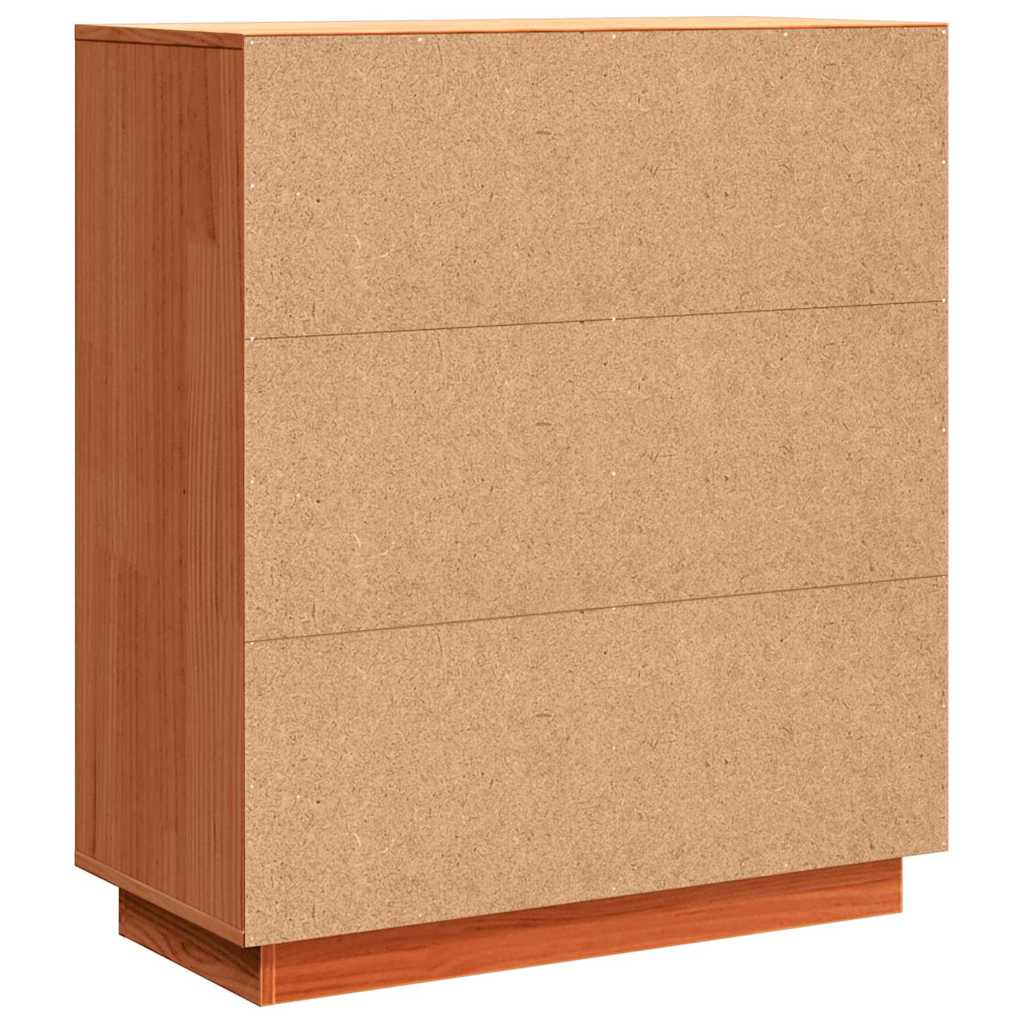 Buffet Marron cire 70 x 34 x 80 cm Bois massif en pin - XIOS