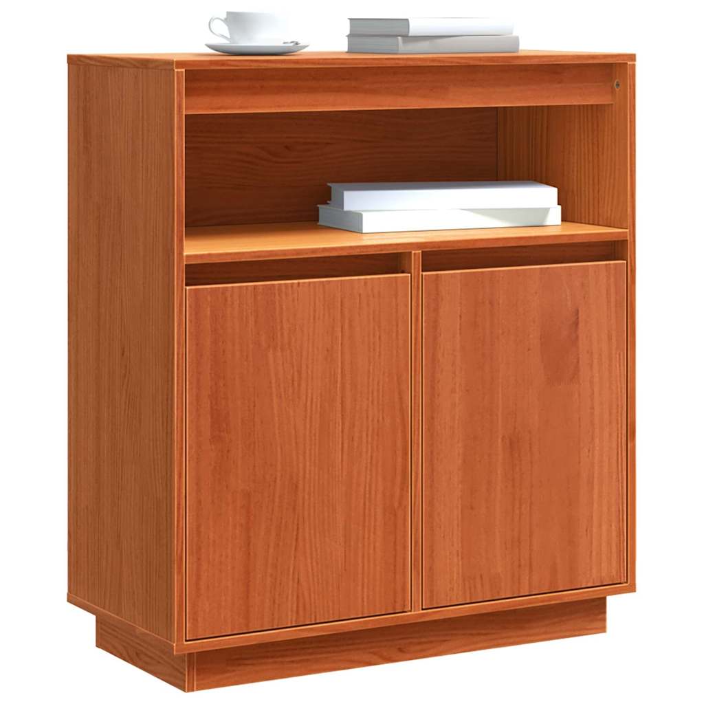 Buffet Marron cire 70 x 34 x 80 cm Bois massif en pin - XIOS