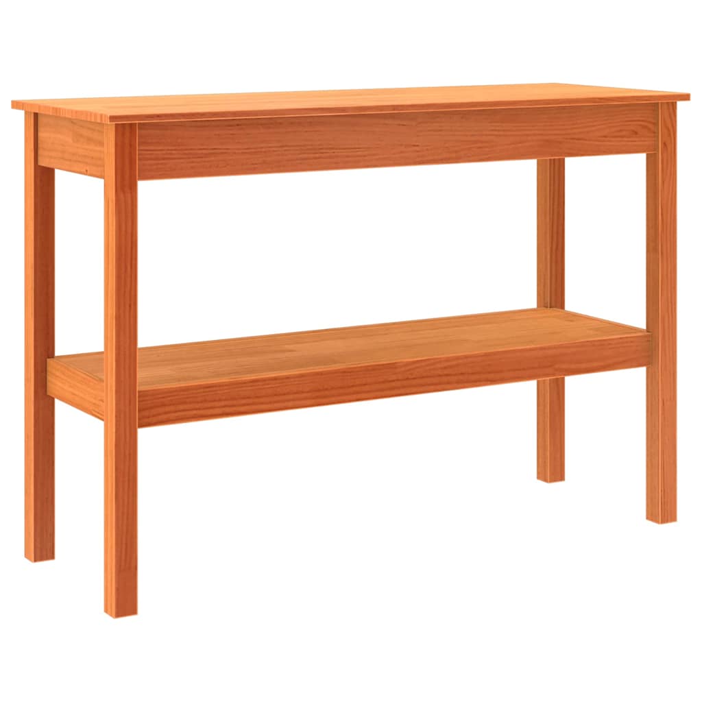 Table console Marron cire 110 x 40 x 75 cm Bois massif en pin - XIOS