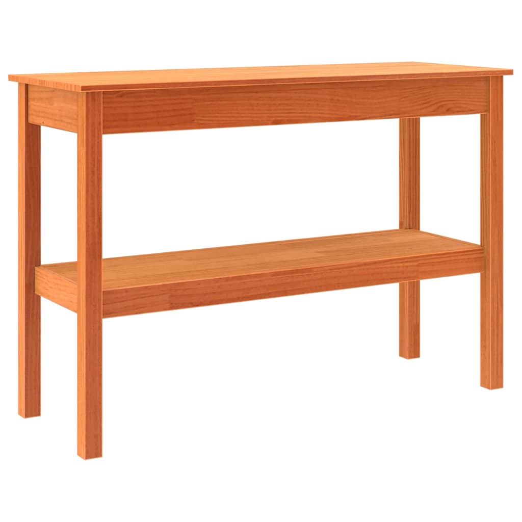 Table console Marron cire 110 x 40 x 75 cm Bois massif en pin - XIOS