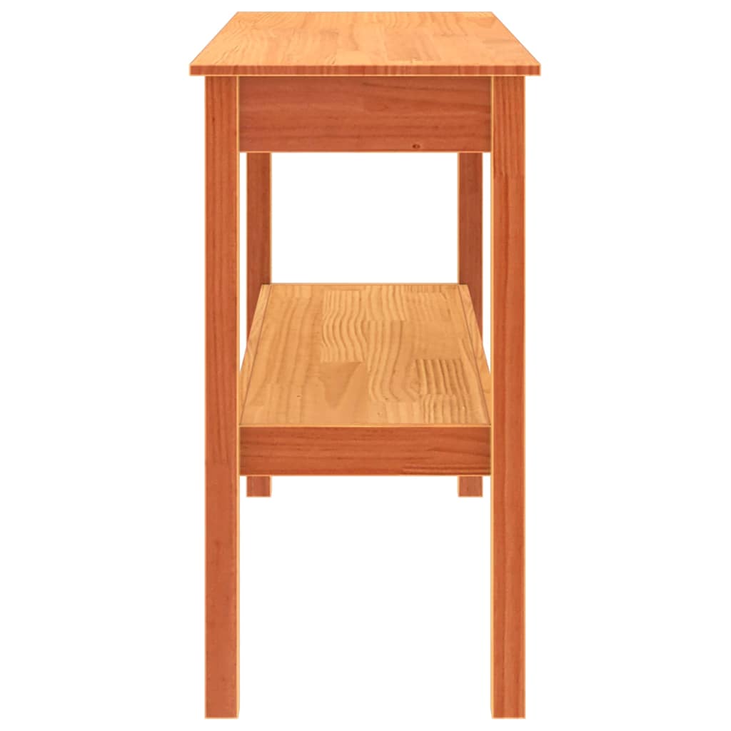 Table console Marron cire 110 x 40 x 75 cm Bois massif en pin - XIOS