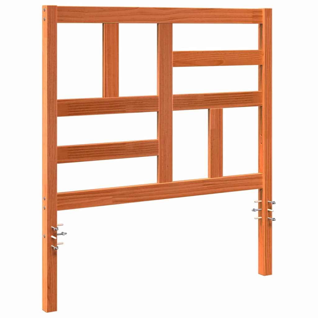 Tête de lit Marron cire 105.5 x 4 x 104 cm Bois massif en pin - XIOS