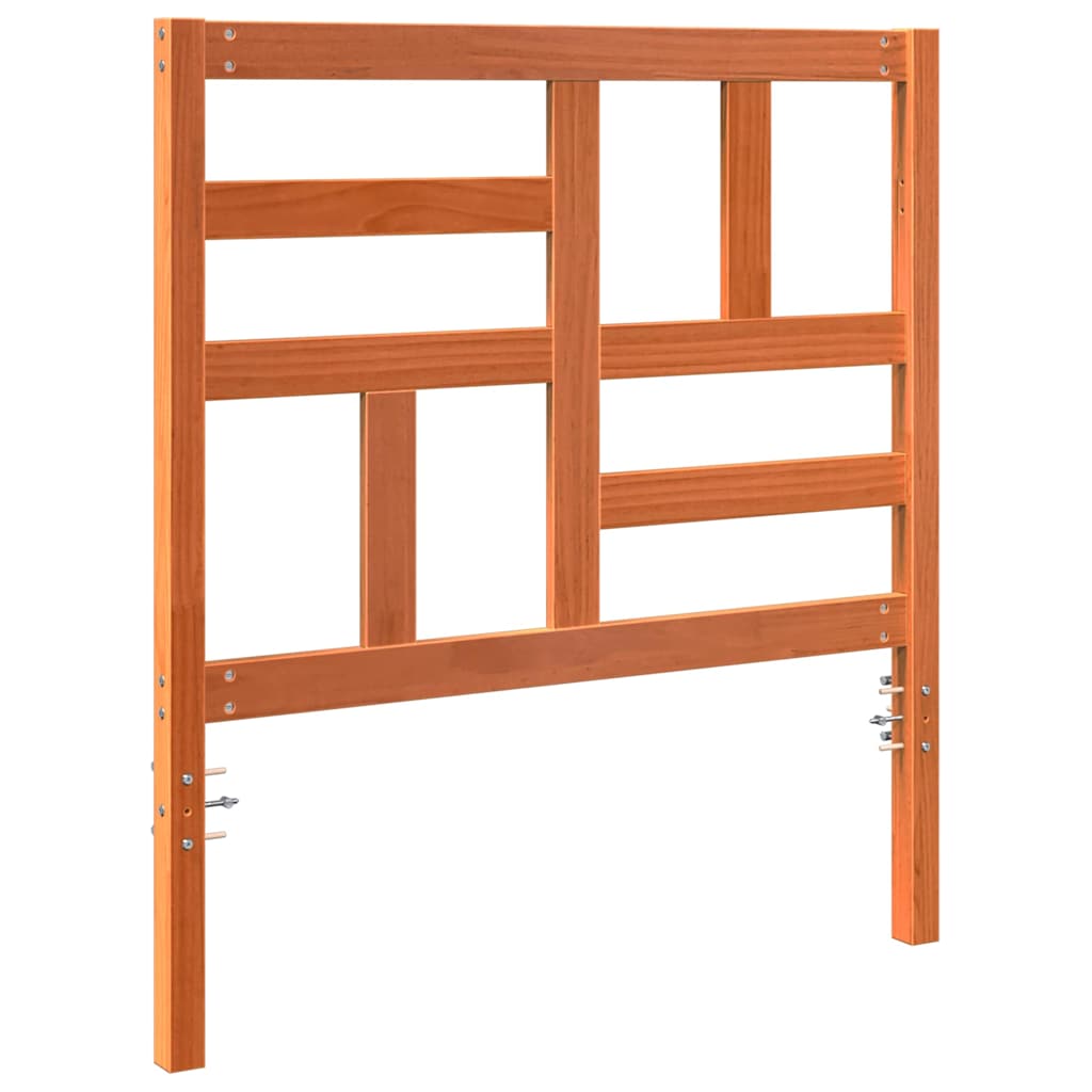 Tête de lit Marron cire 105.5 x 4 x 104 cm Bois massif en pin - XIOS