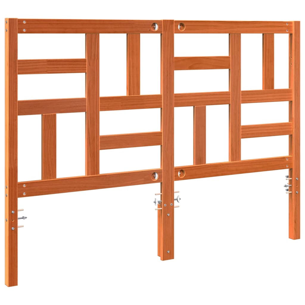 Tête de lit Marron cire 145.5 x 4 x 104 cm Bois massif en pin - XIOS