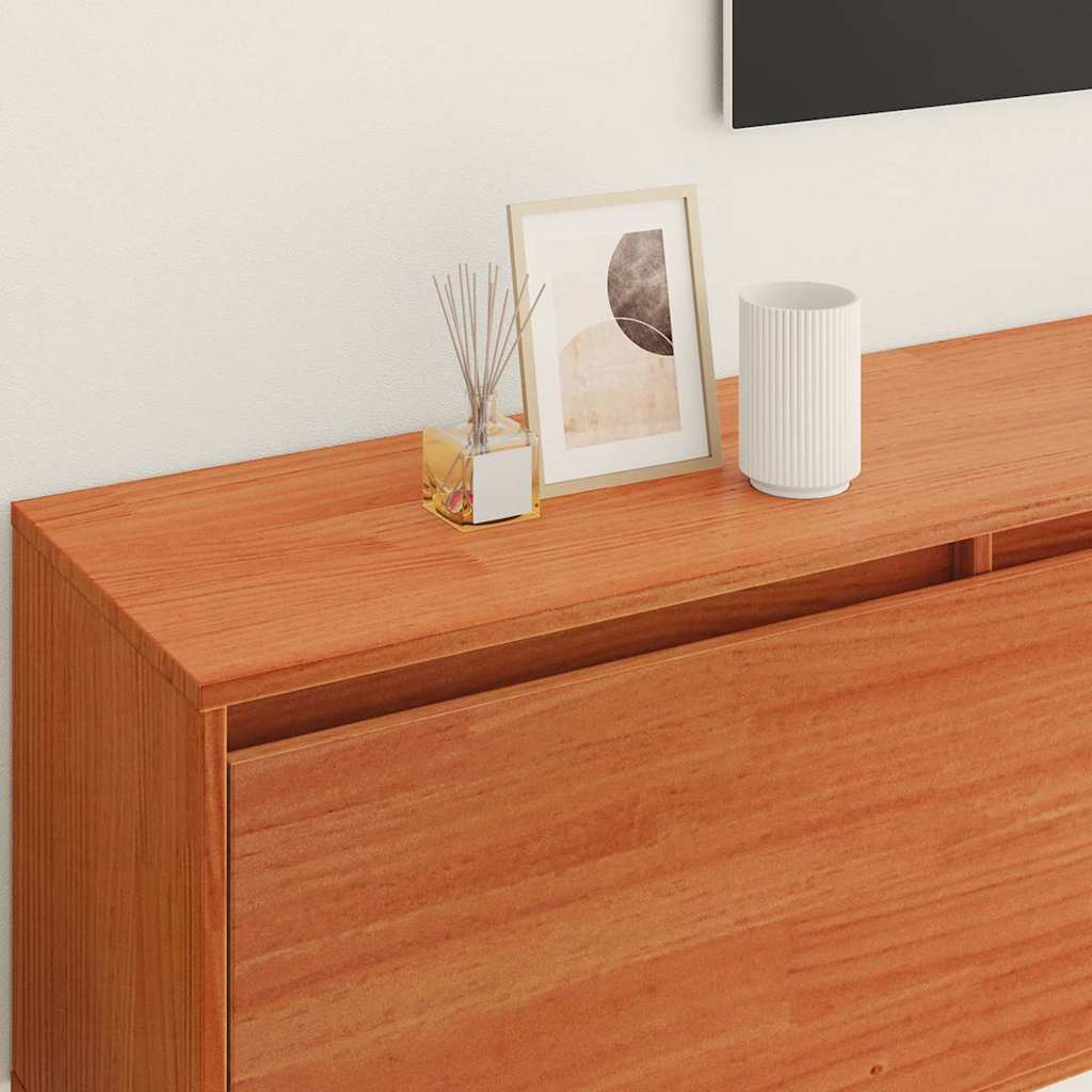 Meuble mural Cire marron 100 x 30 x 35 cm Bois de pin massif - XIOS