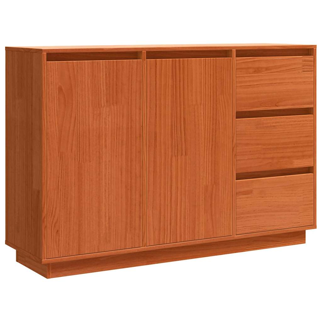Buffet avec tiroir Chêne brun 111 x 34 x 75 cm Pin massif - XIOS
