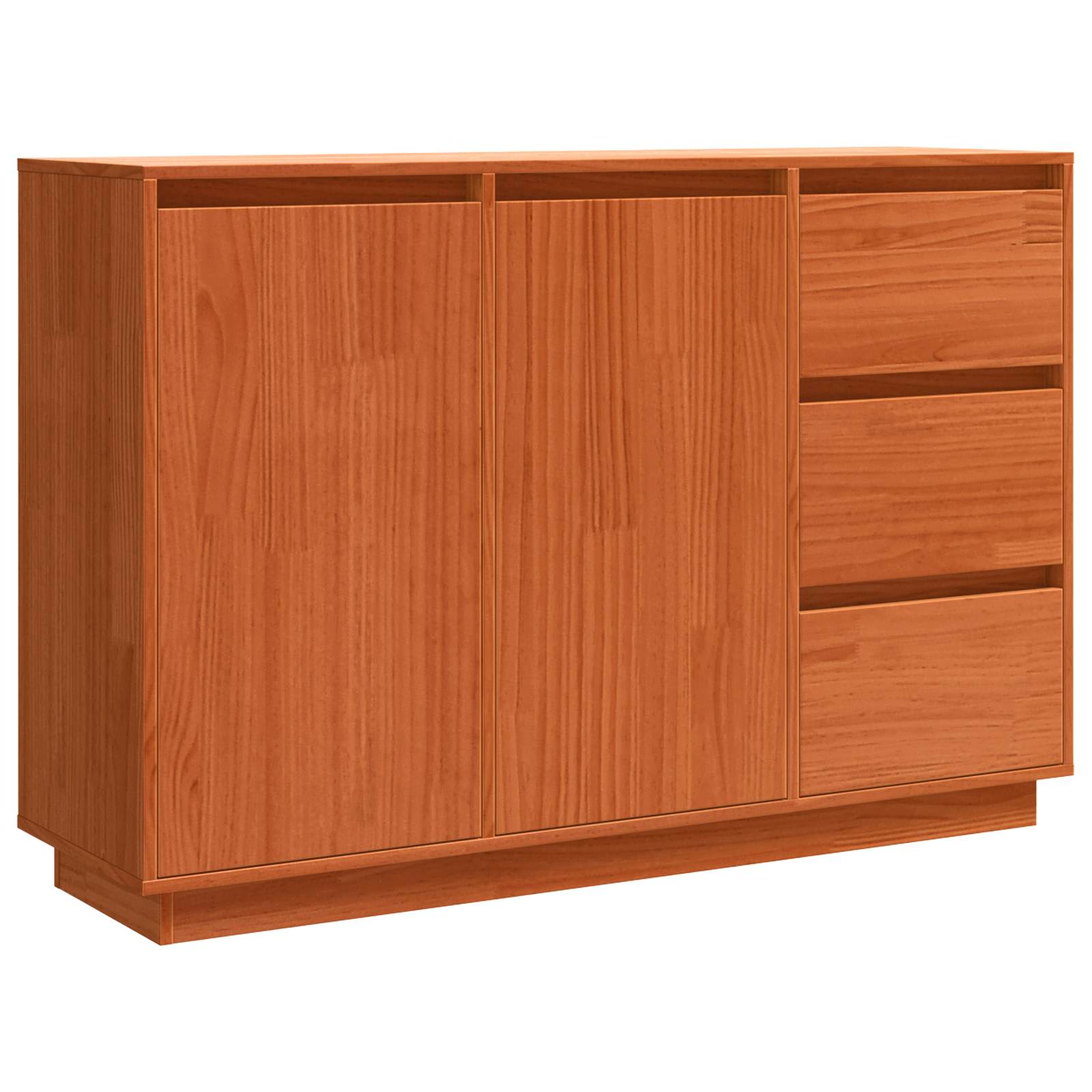 Buffet avec tiroir Chêne brun 111 x 34 x 75 cm Pin massif - XIOS