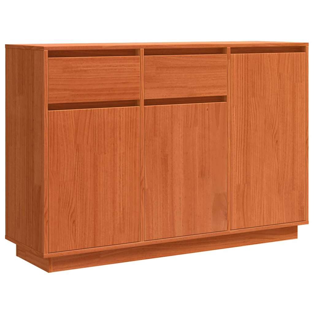 Buffet Marron cire 110 x 34 x 75 cm Bois massif en pin - XIOS