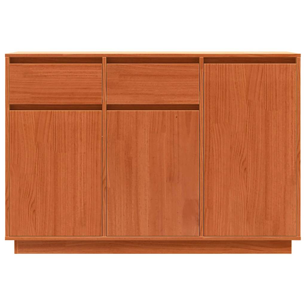 Buffet avec tiroir Brun cire 110 x 34 x 75 cm Pin massif - XIOS