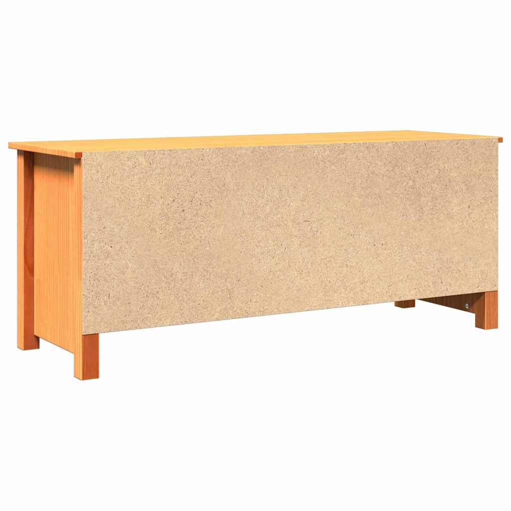 Banc de rangement Brun cire 110 x 38 x 45,5 cm Pin massif - XIOS
