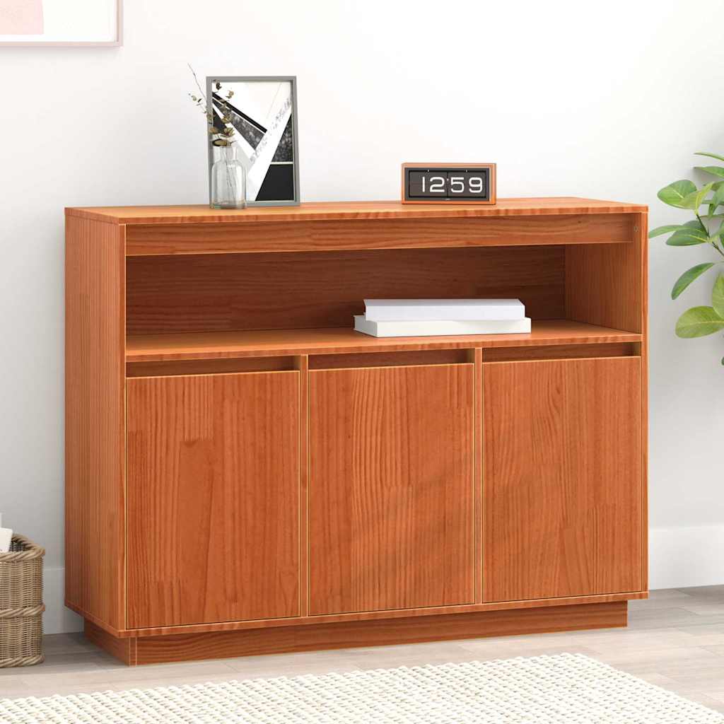 Buffet Brun cire 104,5 x 34 x 80 cm Pin massif - XIOS