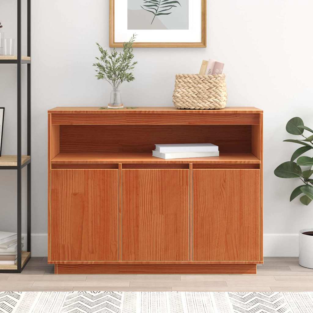 Buffet Brun cire 104,5 x 34 x 80 cm Pin massif - XIOS