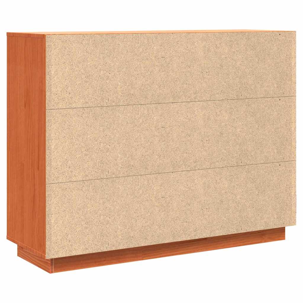 Buffet Brun cire 104,5 x 34 x 80 cm Pin massif - XIOS