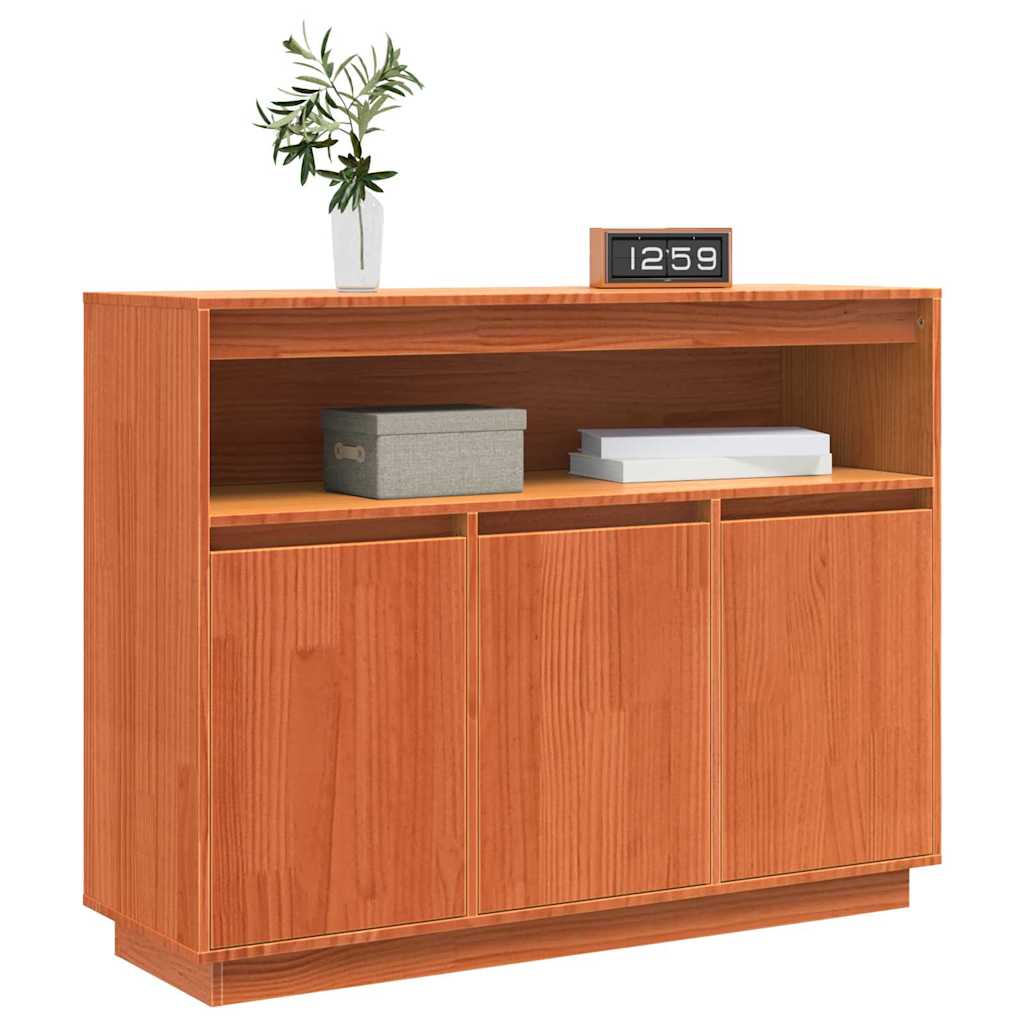 Buffet Brun cire 104,5 x 34 x 80 cm Pin massif - XIOS