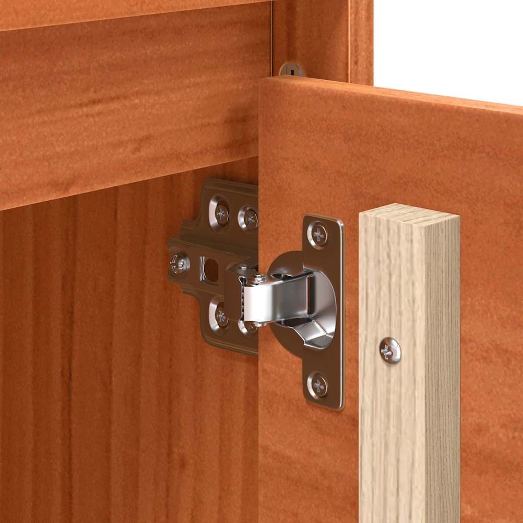 Meuble TV Marron 156 x 37 x 45 cm Bois de pin massif - XIOS