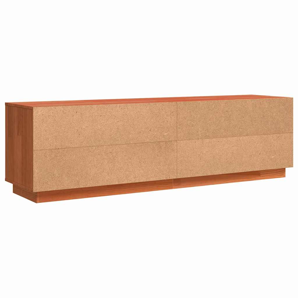 Meuble TV Marron 156 x 37 x 45 cm Bois de pin massif - XIOS
