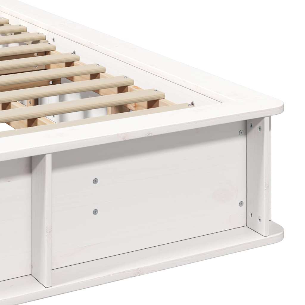 Cadre de lit Blanc 180 x 200 cm Bois de pin massif - XIOS