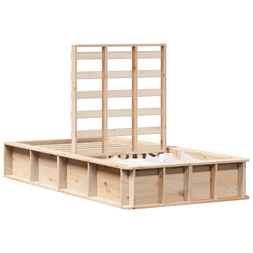 Cadre de lit Pin massif 210 x 118 x 30 cm Pin massif - XIOS