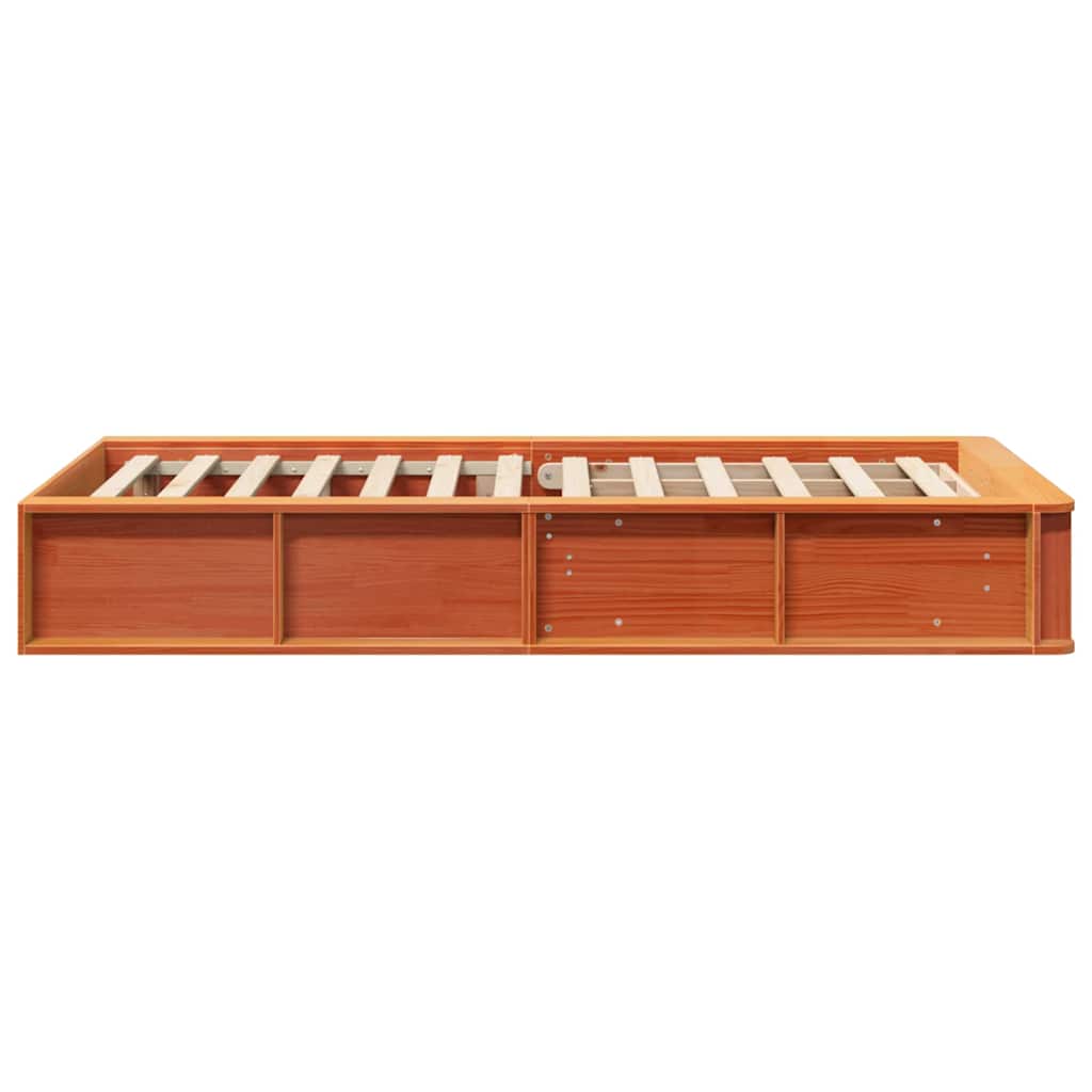 Cadre de lit Cire marron 90 x 200 cm Bois de pin massif - XIOS