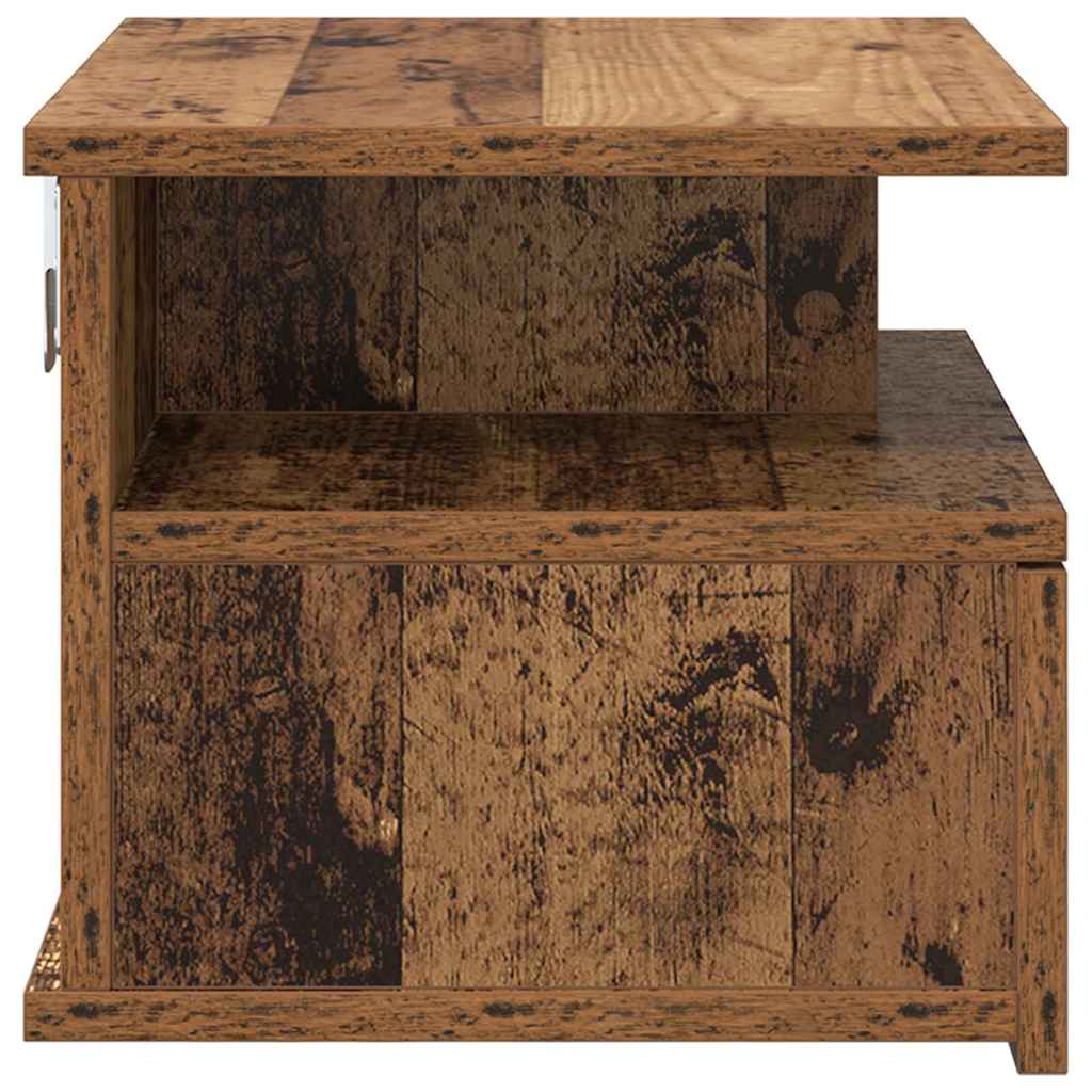 Table de nuit flottante 2 pcs Bois ancien 40 x 31 x 27 cm - XIOS