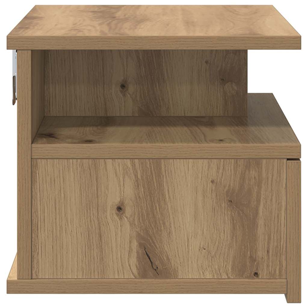 Table de nuit flottante 2 pcs Chêne artisanal 40 x 31 x 28 cm - XIOS