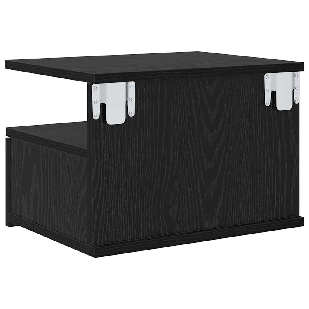 Table de nuit flottante 2 pcs Chêne noir 40 x 31 x 28 cm - XIOS