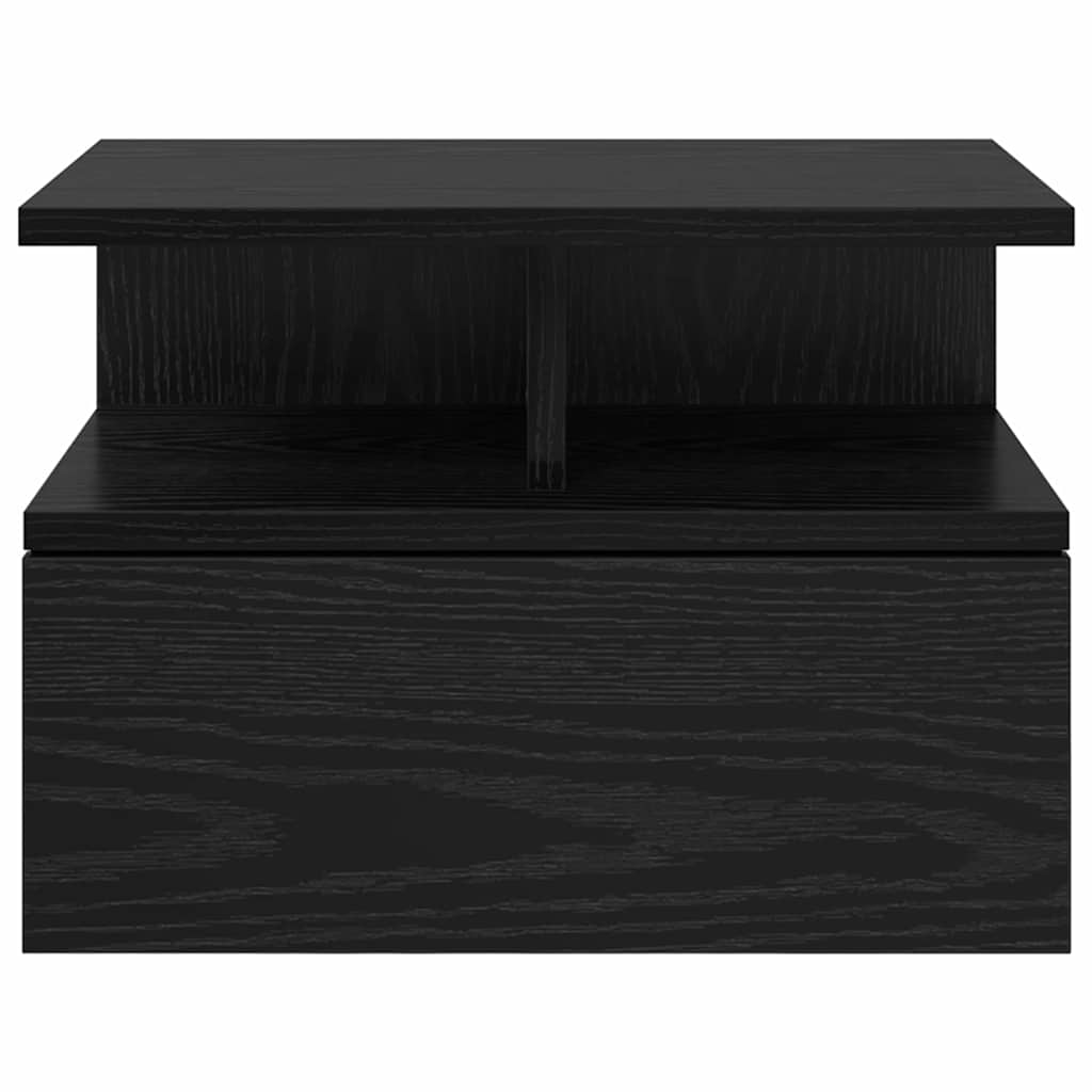 Table de nuit flottante 2 pcs Chêne noir 40 x 31 x 28 cm - XIOS